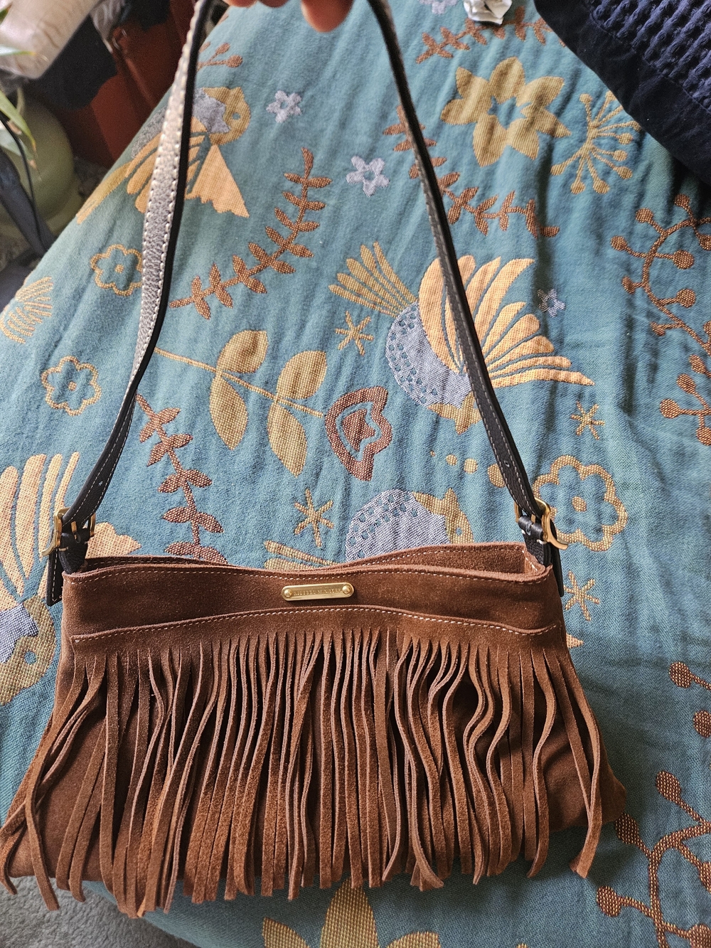 Rebecca Minkoff Brown Suede Fringe Shoulder Bag